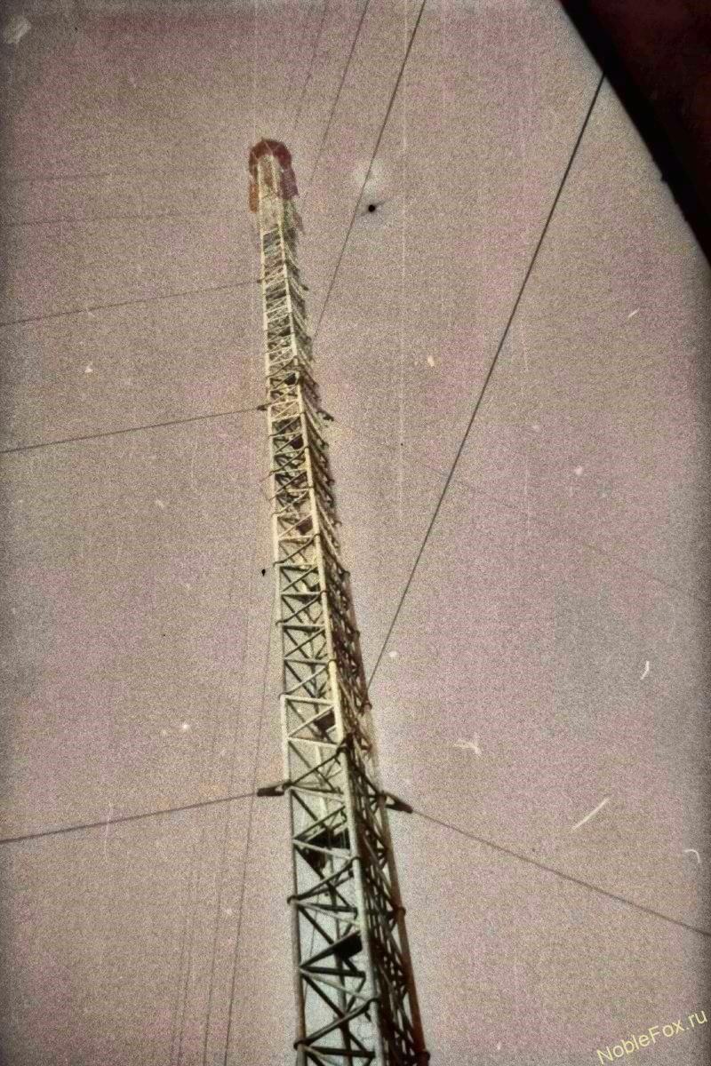 Узбекистан. Коканд. Андижанский РТПЦ. Радиотелевизионная мачта. Высота 257 метров.